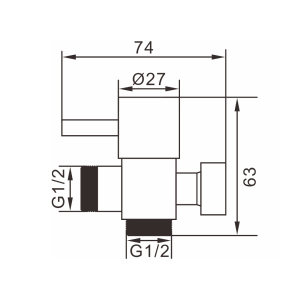 SPRAY | 062.6403 BP Angle valve