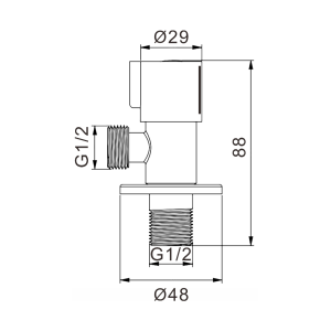 SPRAY | 062.6406 BP Angle valve