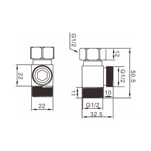 SPRAY | 062.6414 Angle valve